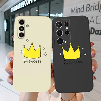 Case For Samsung Galaxy S20 S21 FE plus+Ultra 5G Telefoni tagakaas pehme, Räni, crown princess