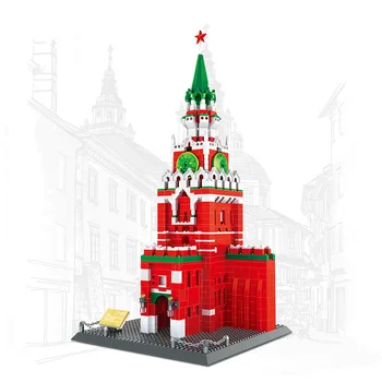 Maailma Kuulsa Maamärgi Architecture Building Block Venemaal Moskva Kremli Mudeli Tellis Haridus Mänguasjad Kogumise Kingitused