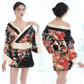 Naiste Jaapani Kimono Sakura Õie Kimono Hommikumantel Seksikas Nightgowns Sleepwear Yukata Elegantne Vabaaja Spa Riideid Jaapani Seksikas Kostüümid