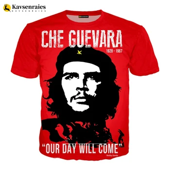 Che Guevara 3D Trükitud T-särk Meestele, Naistele Suvel Moe Vabaaja Tshirt Unisex Harajuku Streetwear Lahe Tops Ülepaisutatud T-Särk