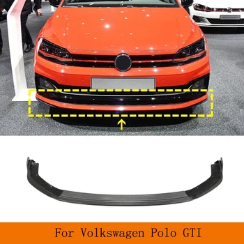 Auto Esi Lip süsinikkiust Spoilerid Lõug Bumper Guard Põll Volkswagen VW Polo GTI Luukpära 2017-2020