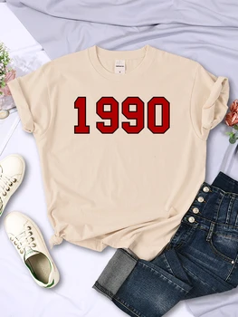 1990 Loovust Trükitud Lühikesed Varrukad Naiste Mood Hip-Hop Streetwear Kõik-matemaatika Vabaaja Tee Rõivad Suvel Womans T-Särgid