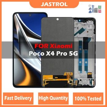 Amoled LCD Xiaomi Poco X4 Pro 5G 2201116PG LCD Puuteekraani Digitizer Assamblee Poco X4Pro 5G LCD Varuosad