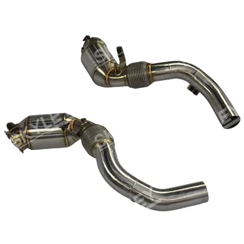 SKYLEY 304 Roostevabast Terasest Megna Voolu Bmw S63 4.4 t 2020-up F95 F96 X5m X6m Auto Performance Osad Catless Heitgaasi Downpipes