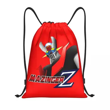 Custom Mazinger Z Pingutusnöör Naiste Kotid, Meeste Kerge UFO Robot Anime, Manga, Sport Jõusaal Ladustamise Seljakott