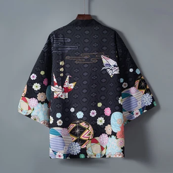 Traditsiooniline Jaapani Kimono Streetwear Cardigan Beach Yukata Mehed Naised Cosplay Haori Harajuku Tops Aasia Riided Cosplay Pluus