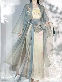 Hanfu Naissoost Song Dynasty Ketramine Seelik Hiina Stiilis Cosplay Kostüüm Parem Han Elemendid Igapäevane Kleit