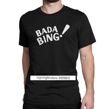 Bada Bing Sopranos T-Särgid Meestele Lisatasu Puuvill Vintage Tops T-Särk Kuritegevuse Draama Seriaal Tony Tshirts Camisas Tops