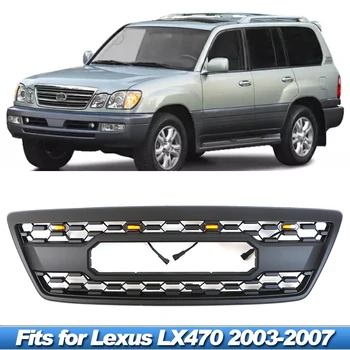 Sobib Lexus LX470 2003 2004 2005 2006 2007 iluvõre muutmise LED valgus tarvikud esistange iluvõre