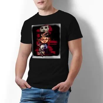 Chucky Fan Art T-Särk Suvel Õudus Halloween Vintage T-Särgid 100 Cotton Fashion Tshirt Mees Muster Top Tees Pluss Suurus