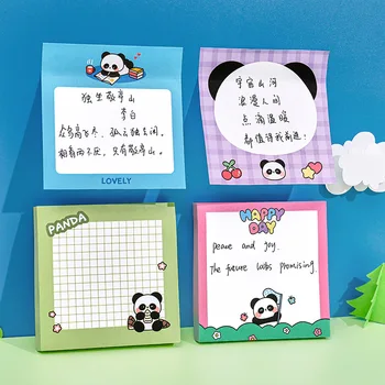 24 tk/palju Kawaii Panda Memo Pad Märkmete Armas N Korda Kirjatarvete Silt Notepad Järjehoidja Post koolitarbed