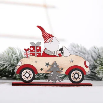 Uus aasta jõulupuu mänguasjad, Puust Auto Jõulud kaunistused Ripats Jõulud kodu kaunistamiseks Xmas kingitus navidad natale