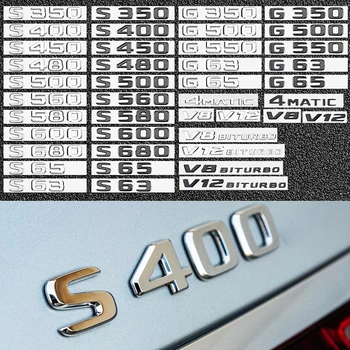 3D ABS Must Auto Tagumine Pagasiruumi Pääsme Tähed Logo S450 S680 S63 G500 G550 G65 V8 BITURBO Embleemi Jaoks Mercedes Benz AMG Tarvikud