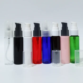 30ml Valge Tühi Kosmeetika Konteiner Emulsioon Kreem Pump nahahooldussüsteemi Koor Ravi, Pudelit 1OZ Travel Size Meik Millega Pump