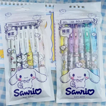 Sanrio 12/24tk Hello Kitty Kuromi Kõrge Ilu geel Pliiatsid Lükates 0,5 mm Süsiniku Pen Kuromi Jade Guigou Tüdruk Süda Ins Vee Pliiats
