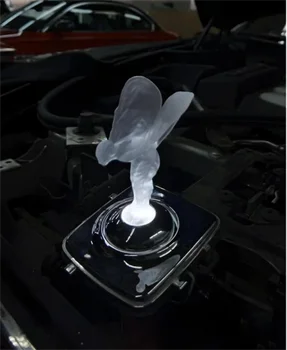 Rolls-Royce Jumalanna Logo Kõrge Kvaliteedi Embleemid Valge LED tuled PVC Crystal Galvaanilise Materjal Auto Sisekujundus Viimistlus
