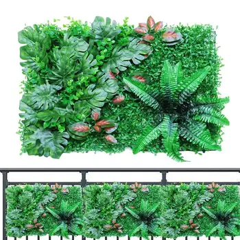40x60cm Kunstlik roheline taim taust seinapaneelid Kunstlik Maandada Faux Põõsad ilupuude pügamiskunst seinapaneelid aia kaunistamiseks Muru
