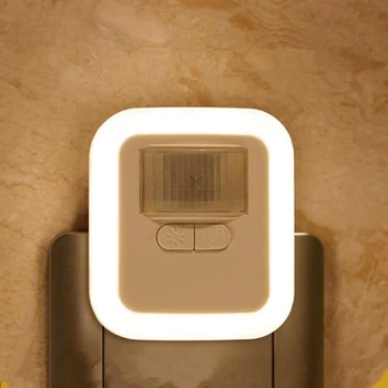 Armas LED Night Light Last Imetavad Silmade Kaitse Lamp Plug-in Motion Sensor Magamistoas voodi kõrval Magada Laua Lamp