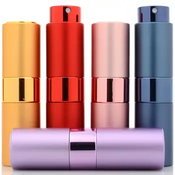 15ml Tühi alumiiniumist teleskoop-scalable parfüümid pöörlevad spray pudel Reisi korduvtäidetavaid pihusti kosmeetika konteinerid LX1312