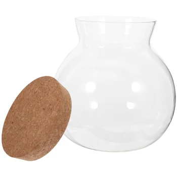 Glass Candy Jar Candy Ladustamise Mahuti Klaasi Tee Kanister Tera Konteiner Kaanega(1800ml)