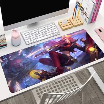 League Of Legends Miss Fortune Tabel Matt Office PC Mängude Tarvikuid Klaviatuuri Mousepad Sülearvuti Anime Extended Mouse Pad Vaip