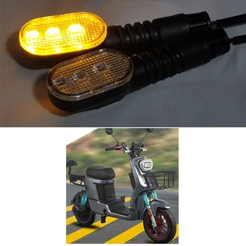 2X Ebike LED-märgutuli 36V - 72V Elektriline Jalgratas Taillight Omakorda Signaali Tagumine Hammas Lamp Saba Kerge Jalgrattasõit WarnLamp