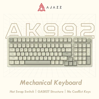 Ajazz AK992 Juhtmega klaviatuur Taustvalgustusega Klaviatuur Mechanical Gaming keyboard Arvuti Office ' i Mängimine
