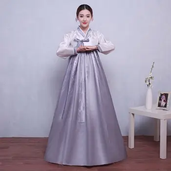 Mitmevärviline Hanbok Seelik korea Traditsiooniline Ülikond Kohus Kleit Naistele Sobiks Kohus Kleit Tants Etapp Performence Kostüümid Uus