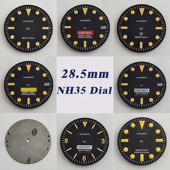 NH35 dial NH36 dial 28.5 mm retro dial roheline luminated dial sobib NH35 NH36 liikumise vaadata tarvikud