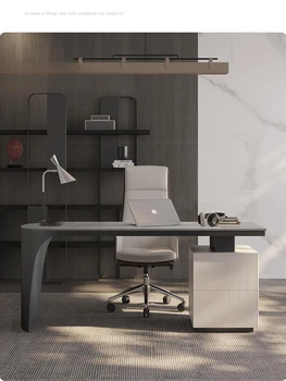 Kerge luksus laua itaalia minimalistlik Põhjamaade uuring laua Kaasaegne minimalistlik kontori arvuti-kirjutuslaud Raamaturiiul integreeritud