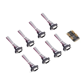 8 jadapordid Kontrolleri Kaart Mini PCIe DB9 RS232 Adapter Mini PCI-E KOM Kaart