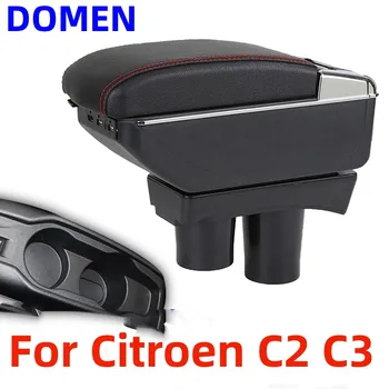 Näiteks Citroen C2 C3 taga kast Citroen C2 Auto Taga Ladustamise Kasti topsihoidja Muutmine Accessorissories USB LED light