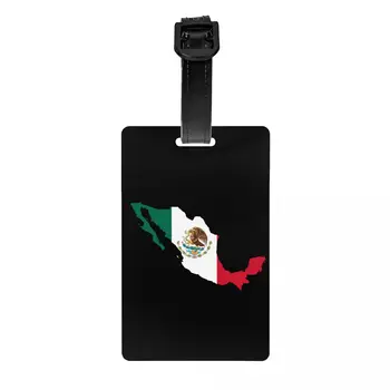 Mehhiko Lipp Kaart Pagasi Sildi Mehhiko Uhkust Kohver Pagasi eraelu Puutumatuse Kate ID Sildi
