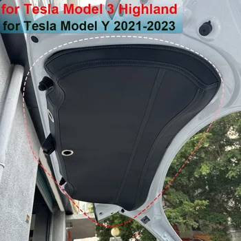 Auto Interjööri Aksessuaarid Tesla Model 3 Highland tagaluugi Suede Protector Pad Mudel Y Nahast Tagaluugi Kaitsta Kate