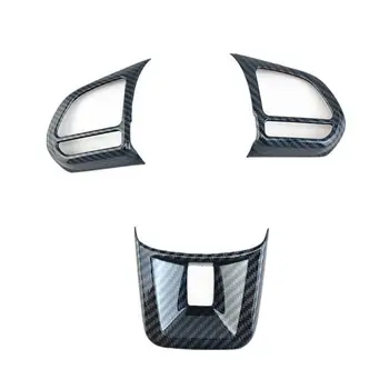 3tk/Set ABS Auto Rooli Nupp Katab Kleebise Sisekujunduses jaoks MG5 MG6 HS MG ZS Auto Disain Carbon fiber