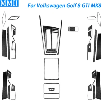 Volkswagen Golf 8 GTI MK8 2021-2023 süsinikkiust käiguvahetuse Õhu Väljalaskeava Aken, Lift Set Sisekujundus Auto Interjööri Aksessuaarid Kleebis