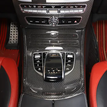Mõeldud Mercedes Benz G-Klassi W463 2019-22 Päris Carbon Fiber Auto Center Console Käiguvahetuse Raami Kaas Sisekujundus Kleebis Auto Tarvikud