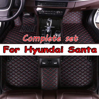 Auto Põranda Matid Hyundai Santa Fe Viis Istekohta 2013 2014 2015 2016 2017 2018 Auto Suu Padjad, Vaip Katte Sisustuselemendid