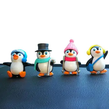 Auto Armatuurlaua Kaunistused Pingviin Keskne Kontroll Ornament Loomade Decor Cute Mini Pingviin Arvandmed Kaunistused Söögilaud