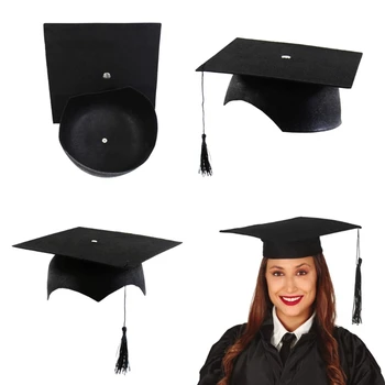 Kooli Mütsid, mille Tutid Täiskasvanud Mördi Juhatuse Akadeemilise keskkooli Bakalaureuse Müts ning Kõrgharidusega Isik Tseremoonial Foto Rekvisiidid