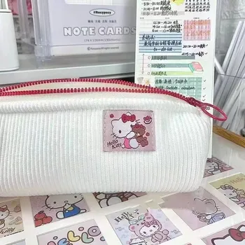Sanrio Hello Kitty Tüdruk Pen Kott Õpilane Velvetist Kirjatarvete Ladustamise Kasti Cartoon Cinnamoroll Loominguline Suure Mahutavusega Penaali