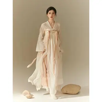 2024 Hiina stiilis vintage hanfu kleit naistele vana-tang dünastia hanfu komplekti naine paranenud ruqun kimono stiilis hanfu kleit komplekt