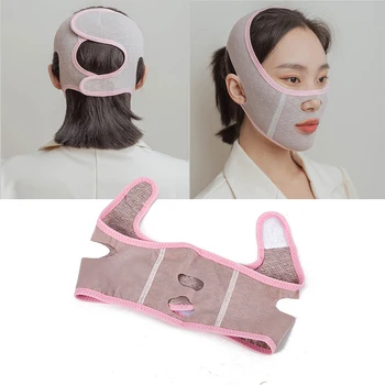 1TK 3D Korduvkasutatavad Hingav Ilu Naistele Anti Kirtsutama Salendav Plaaster V Shape Full Face Lift Magab Mask