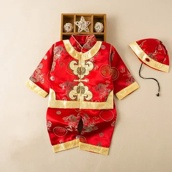 Imiku Tang Ülikond Uus Aasta Riided Kevadel ja Sügisel Soodne Lohe Muster Beebi Esimest Sünnipäeva Hiina Traditsiooniline Kostüüm
