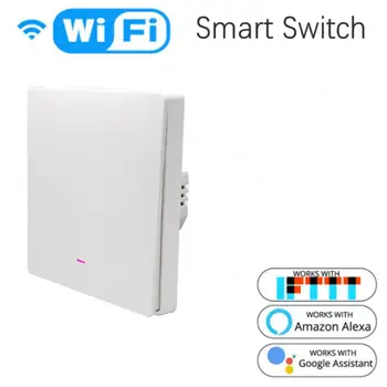 Tuya Smart Wifi Lüliti Neutraalne Traat Vajalik 1 2 3 Gang Valguse Lüliti Smart Elu APP pult Töötab Kodus Alexa